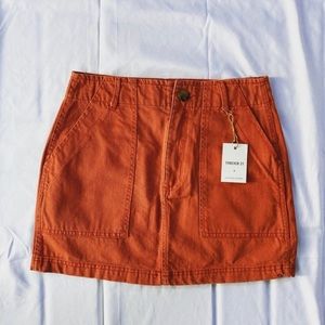 Forever 21 skirt rust orange